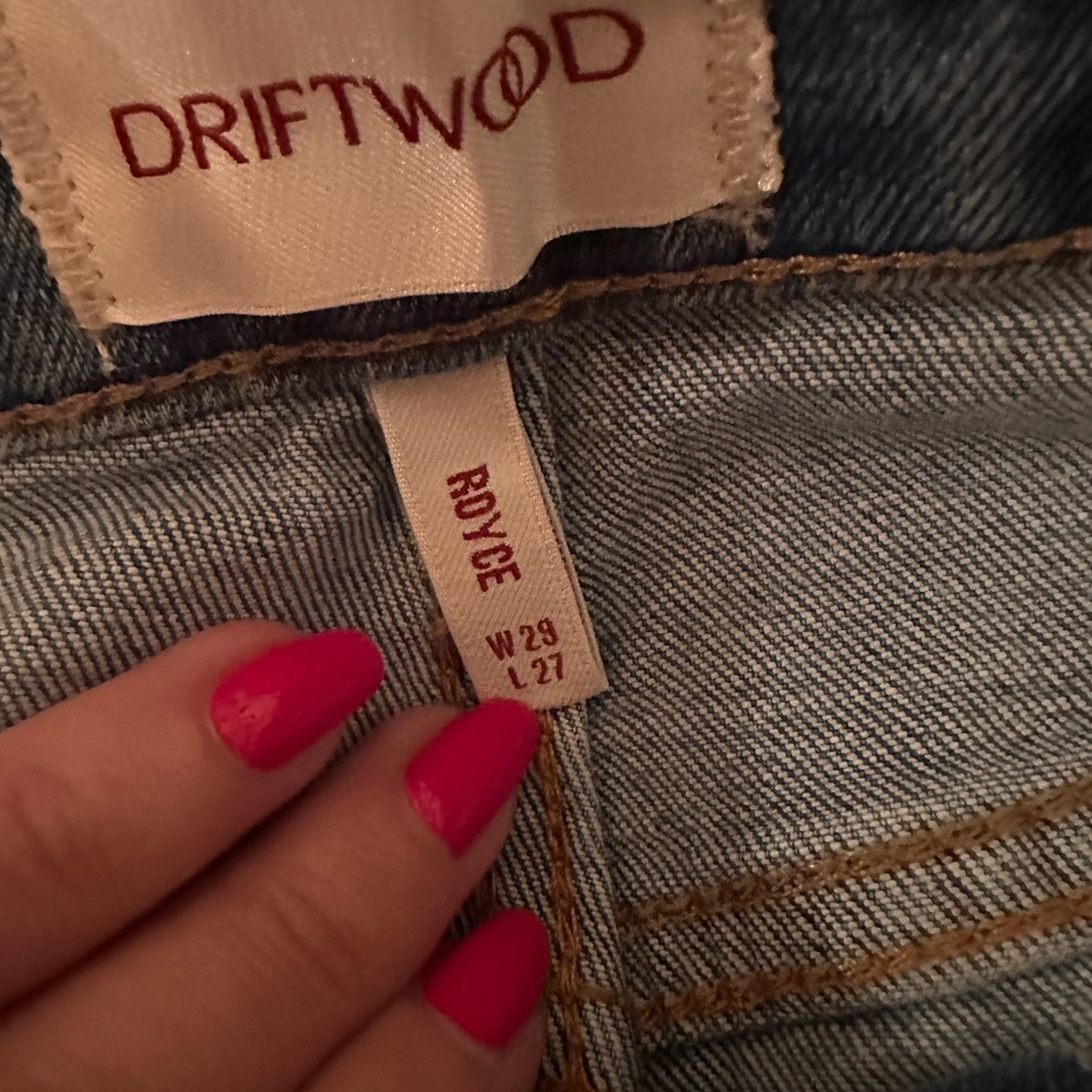 Driftwood Royce Jeans in Light Wash. size 29. NEW WITH TAGS! - Picture 8 of 16